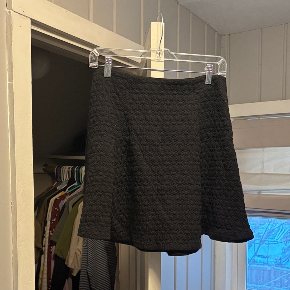 GAP Black quilted Skater Skirt
